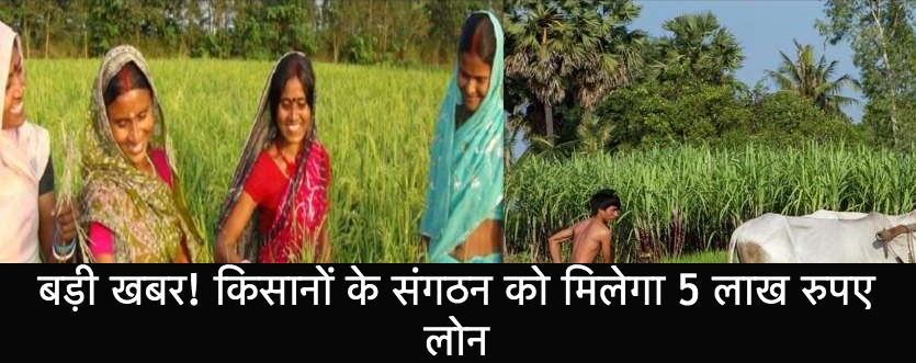 Farmers Organization 5 Lakh Rupees Loan News